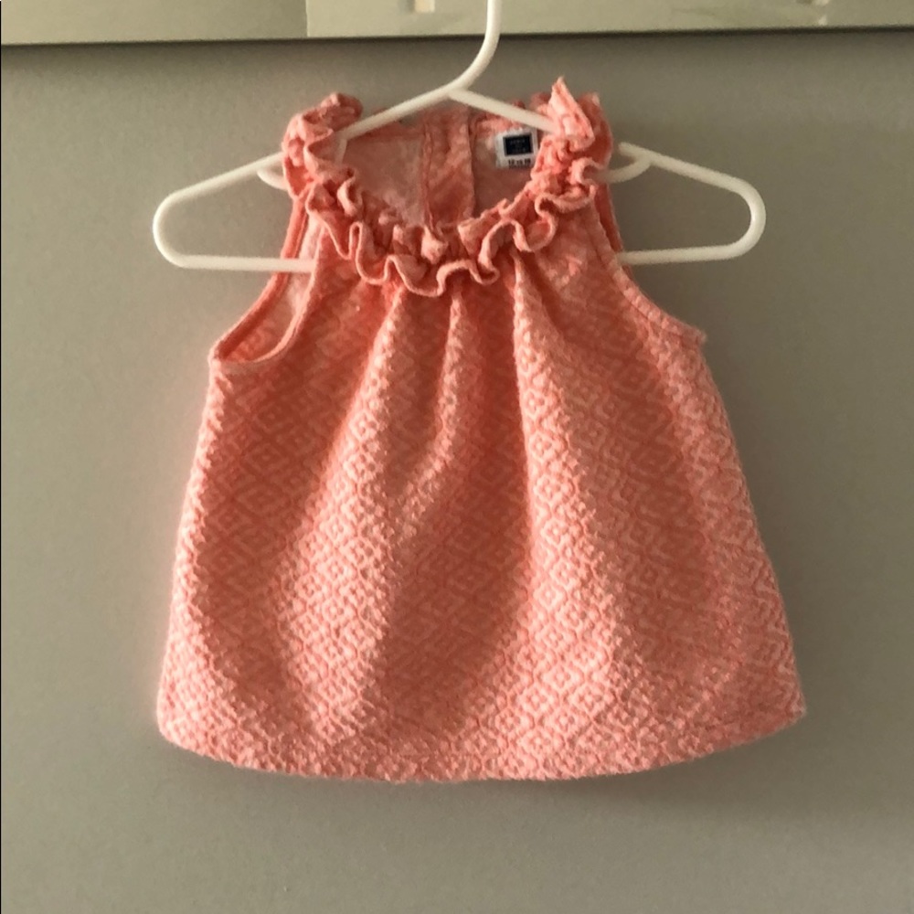 Janie and Jack coral ruffle tank